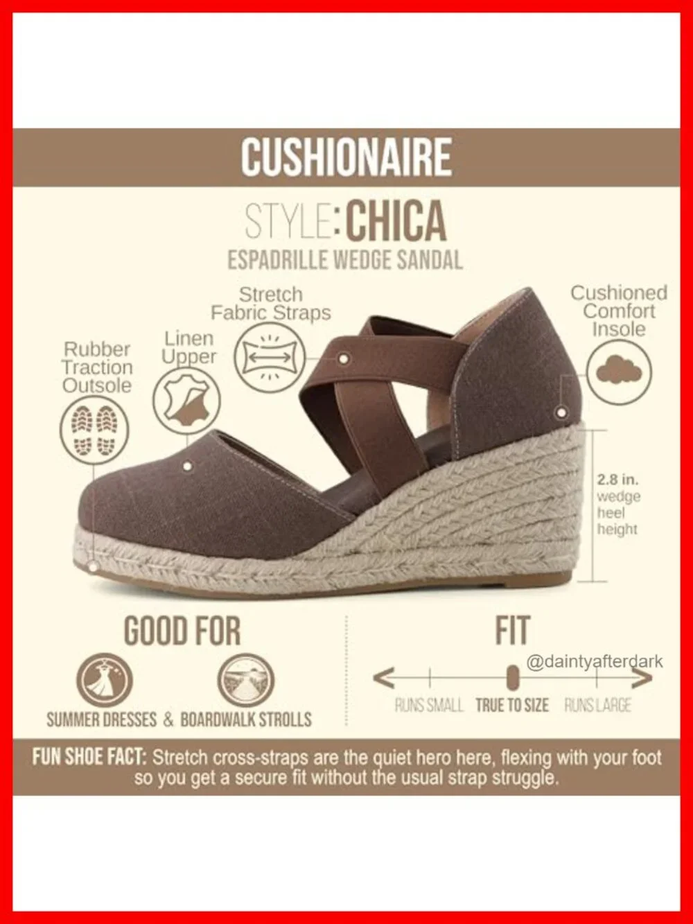 Cushioned Espadrille Wedge Sandals Women Slip On Closed Toe Elastic Straps